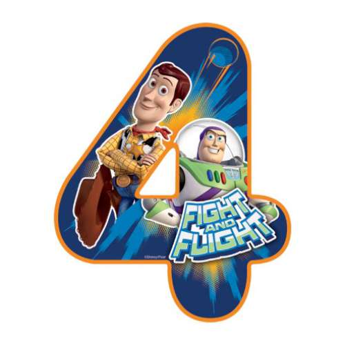 Toy Story Number 4 Edible Icing Image - Click Image to Close
